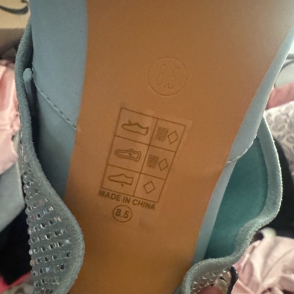 Silver Rhinestone Ankle Boots - Picture 4 of 6